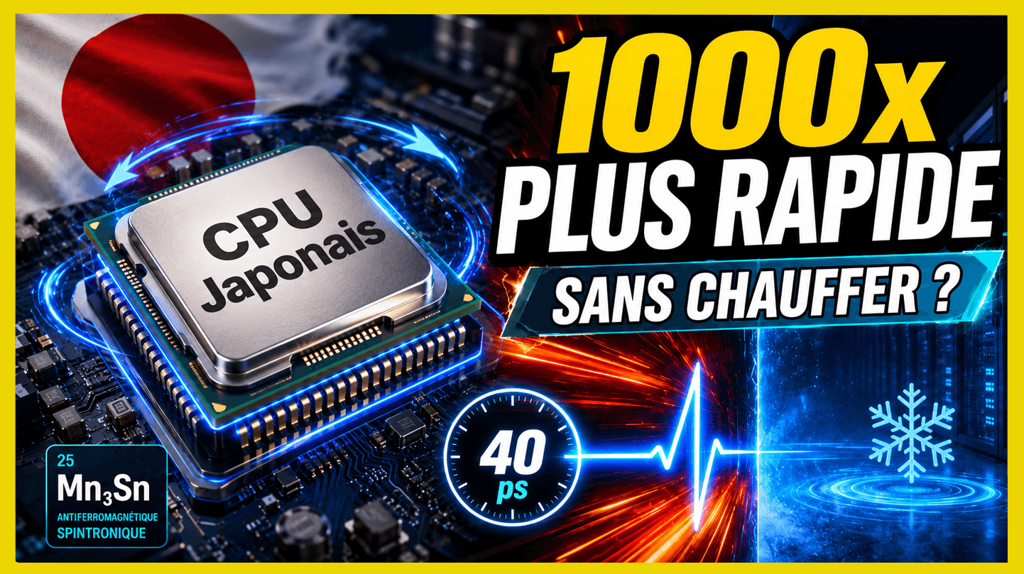 Cette puce japonaise est 1000× plus rapide… et ne chauffe PAS