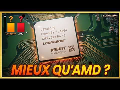 Ce CPU chinois à 2.5 GHz qui égale le Ryzen 5 derniere génération ! (Loongson 3B6000 )