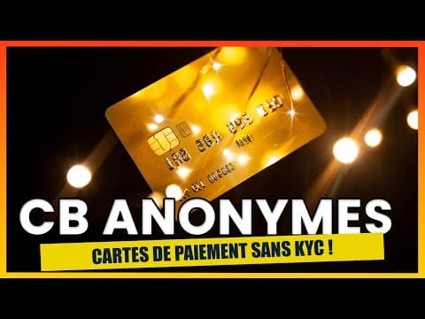 Cartes sans KYC: les meilleures cartes bancaires sans vérification identité en 2025, cartes anonymes
