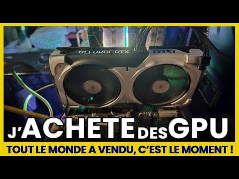 Comment s'équiper pour le mining de cryptomonnaie avec des GPU. J'achète des GPU pour MINER !