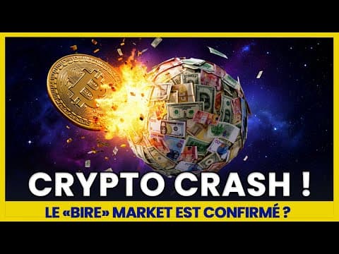 CRASH BITCOIN, confirmation du BEAR MARKET ? On analyse la situation ensemble.