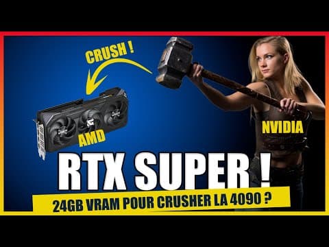 RTX 50 Super : 24GB VRAM pour CRUSHER la 4090 ? RTX 5080 Super specs 2025 VRAM comparaison RTX 4090