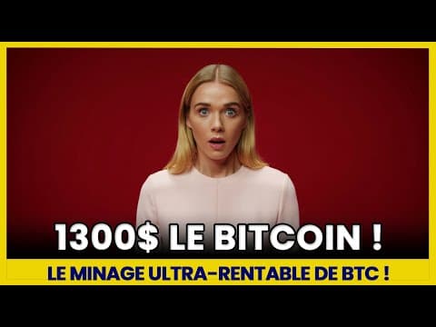 Miner 1 Bitcoin pour 1300$, la réalité du minage de bitcoin en 2025 !