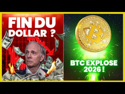 DAVOS: Ray Dalio Prédit la fin du Dollar : Pourquoi le Bitcoin va EXPLOSER en 2026 ?