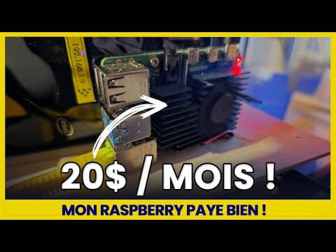 Incr ! je gagne 20$/mois avec mon RPI raspberry ! revenus passif raspberry pi