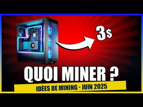 Quoi miner Juin 2025 : idées de coins rentables à miner pour cet été =)