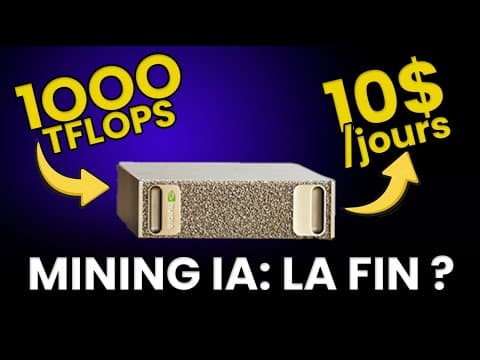 MINING IA: c'est la FIN ??? on analyse la nouvelle machine de fou de nvidia