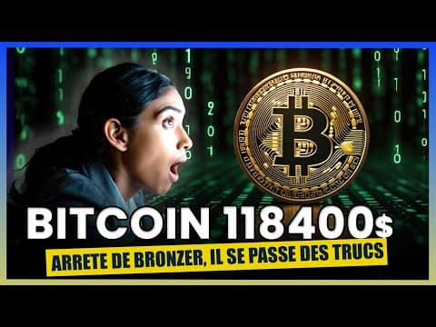 Bitcoin explose à 118 000 $ en une nuit ! Pourquoi cette montée soudaine ?