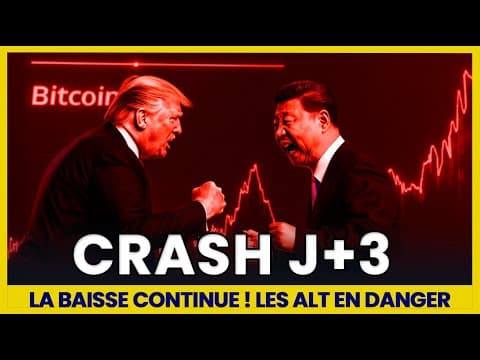 CRASH J+3 : Attention ! La baisse continue et les manipulations aussi ! BTC et les ALT en danger