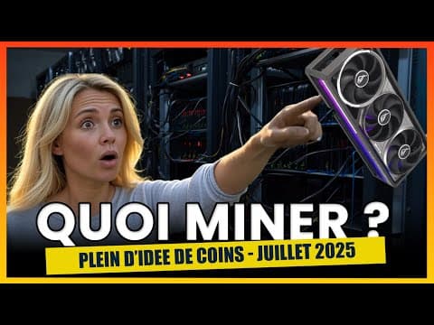 Quoi miner Juillet 2025 : Minage rentable cpu et gpu. Qubic, stellar, zeph, ...