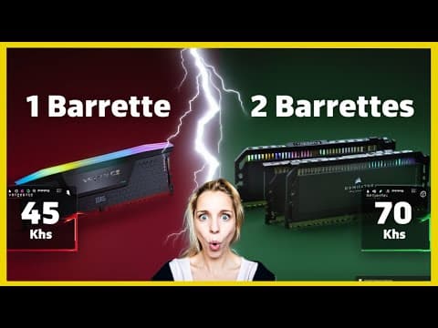 Pénurie de RAM : UNE SEULE BARRETTE Suffit-elle ? PC Lent ou Rapide ? Je test pour vous !