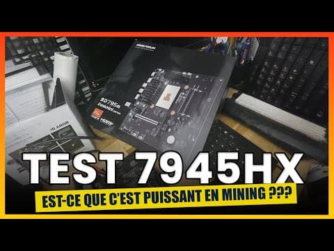 Test Hardware : AMD 7945HX sur Minisforum BD795M – Efficacité et Vitesse Maximale