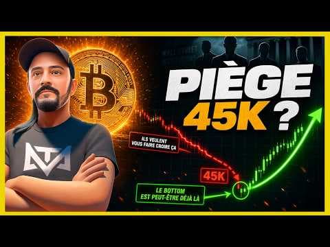 C'est SUSPECT : BTC a 45k ca serait trop CADEAU ! ENORME MANIPULATION des Institutionnels !