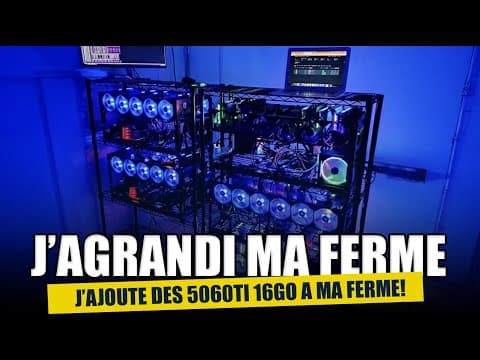 J'agrandi ma ferme de minage avec des 5060ti ! Je remplace mes 3070