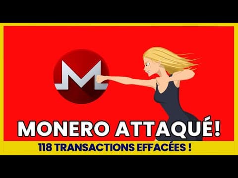 WARNING : Monero attaqué, 118 transactions effacées ! 18 blocs réorganisés !