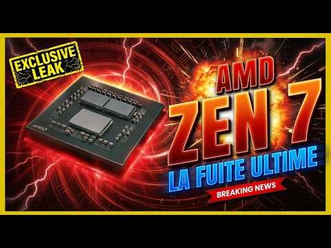 LA BOMBE AMD Zen 7 = 7 GHz + 448 Mo de 3DV-Cache, AMD va écraser Intel (Nova Lake) ?