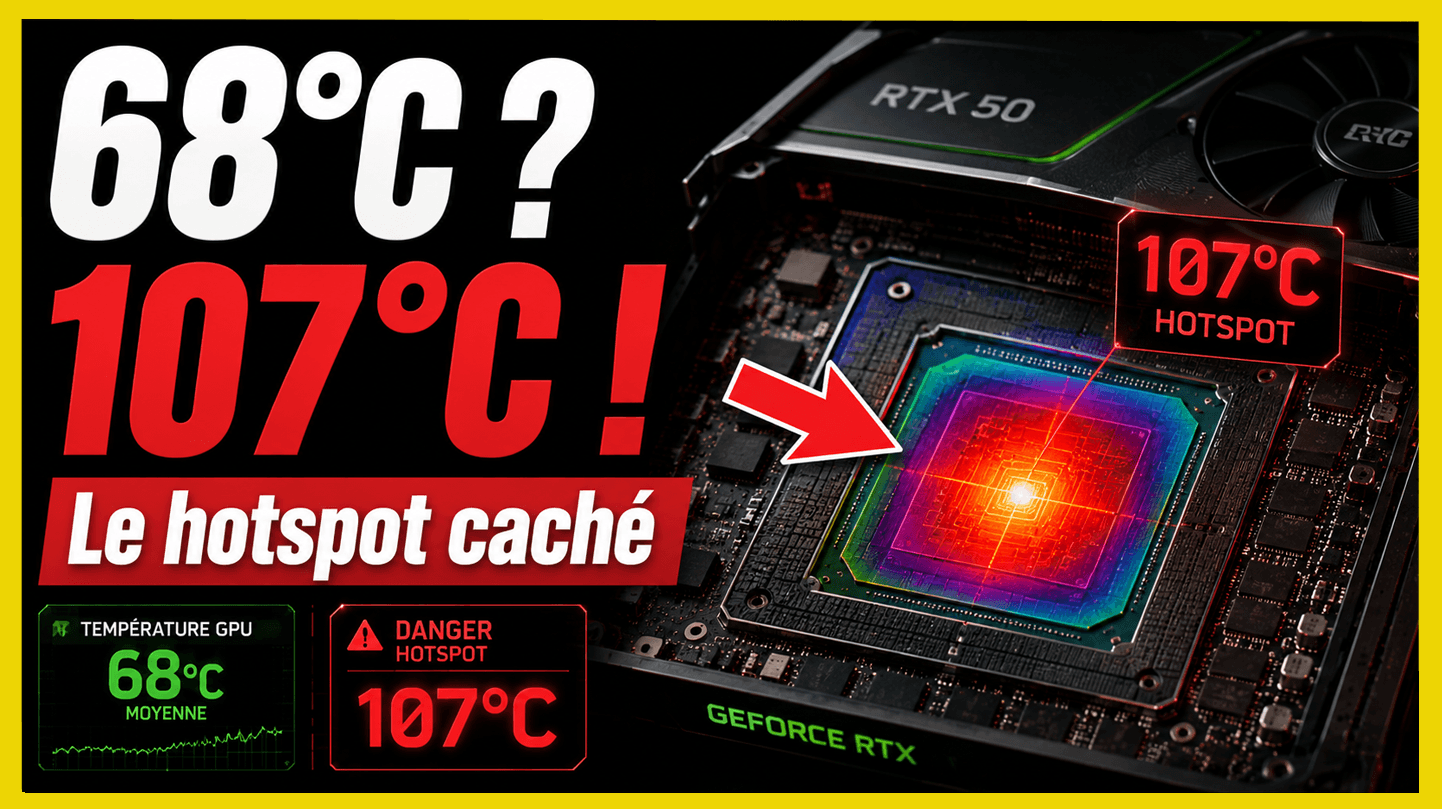 NVIDIA vous CACHE la température la plus dangereuse des RTX 50