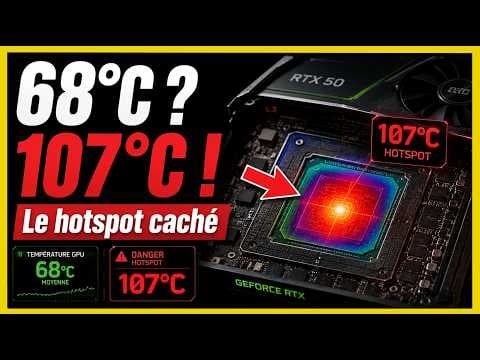 NVIDIA vous CACHE la température la plus dangereuse des RTX 50 !