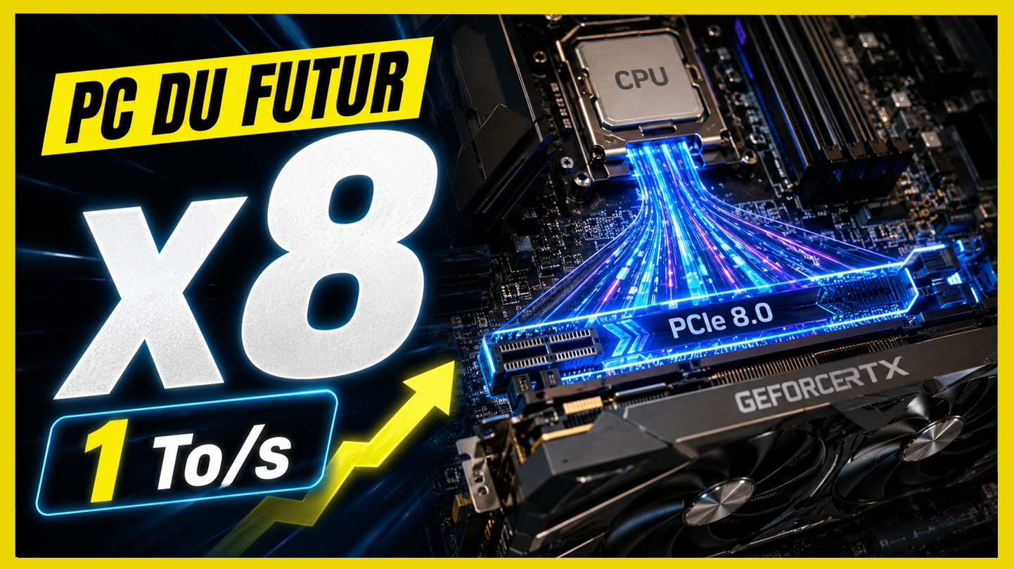 Ton PC va gagner 8x plus de bande passante : le PCIe 8.0 arrive